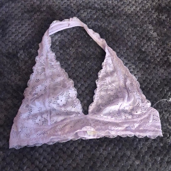 Free People Other - LILAC LACE HALTER BRALETTE